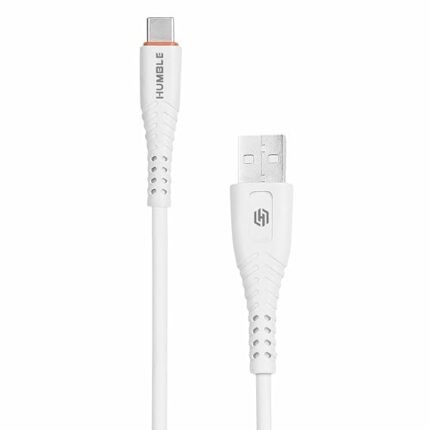 HUMBLE Premium 45W / 3A USB to Type C, Sync & Fast Charging USB Cable, 480mbps Data Transmission, 1M (3.3 Feet) Length- White