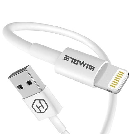 HUMBLE USB to 8 Pin/Lightning Fast Charging Cable For iPhone 14/13/12/11/X/Xs/Xr/8/Plus,iPad Mini/Pro/Max,USB Type-A Power Delivery Cord, White