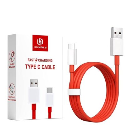 HUMBLE Type C Charging Cable, Fast Charging & Data Cable Compatible with All Type-C port equipped Android Phones (Red)