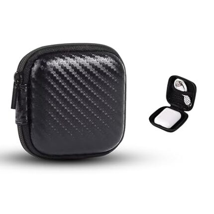 HUMBLE Carrying Square Case Pouch Cover for Earphones | Compact Storage for Earphones, Headsets, Pen Drives, SD Cards, Charging Cables (Pack of 1)
