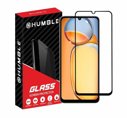 HUMBLE Tempered Glass Screen Protector Compatible With Redmi 13C 5G, Redmi 13C 4G & Poco C65 (6.74 Inches) With Edge To Edge Coverage And Easy Self Installation Kit (HD-REDMI13C/POCOC65)